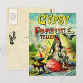 Gypsy Fortune Teller Briefkaart (Voorkant / Achterkant)