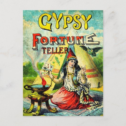 Gypsy Fortune Teller Briefkaart (Voorkant)