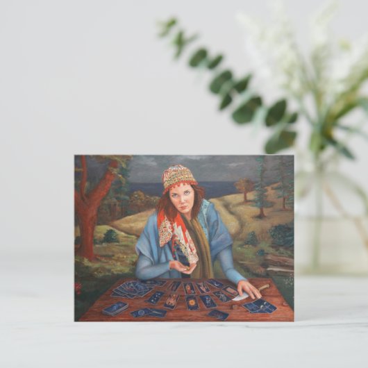 Gypsy Fortune Teller Briefkaart (Staand voorkant)