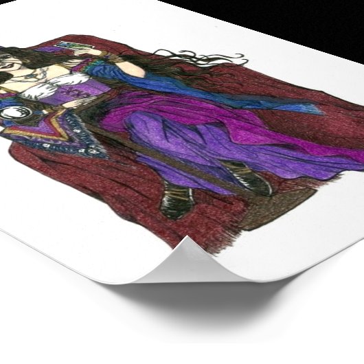 Gypsy Fortune Teller en Crow Poster (Hoek)