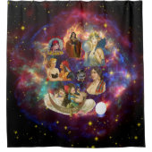 Gypsy Fortune tellers Psychics Kunst Douchegordijn (Voorkant)