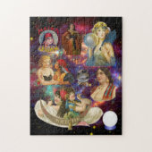 Gypsy Fortune tellers Psychics  Kunst Legpuzzel (Verticaal)