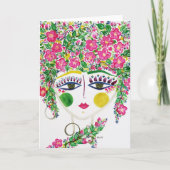 Gypsy Garden Girl Cherry Blossom - briefkaart (Voorkant)