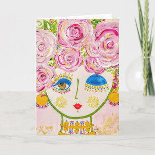 Gypsy Garden Girl Glow - briefkaart