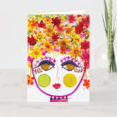 Gypsy Garden Girl Lily - briefkaart (Voorkant)