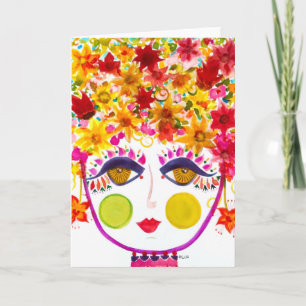 Gypsy Garden Girl Lily - briefkaart