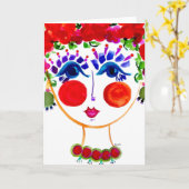 Gypsy Garden Girl Peony - briefkaart (Gele Bloem)