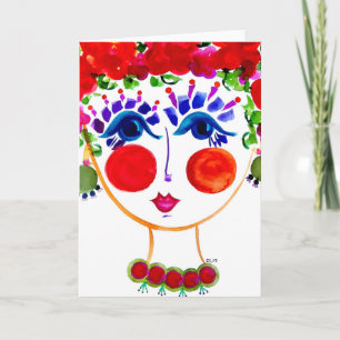 Gypsy Garden Girl Peony - briefkaart
