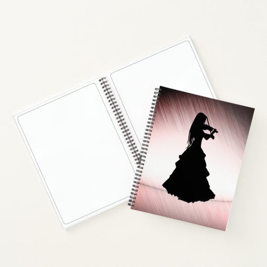 Gypsy Girl Plays Violin Notitieboek (Binnen)