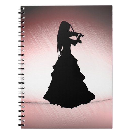 Gypsy Girl Plays Violin Notitieboek (Voorkant)