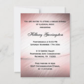 Gypsy Girl speelt Violin Unieke uitnodiging af (Achterkant)