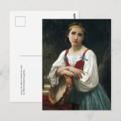 Gypsy Girl With A Tambourine beroemd gemaakt door Briefkaart (Voorkant / Achterkant)