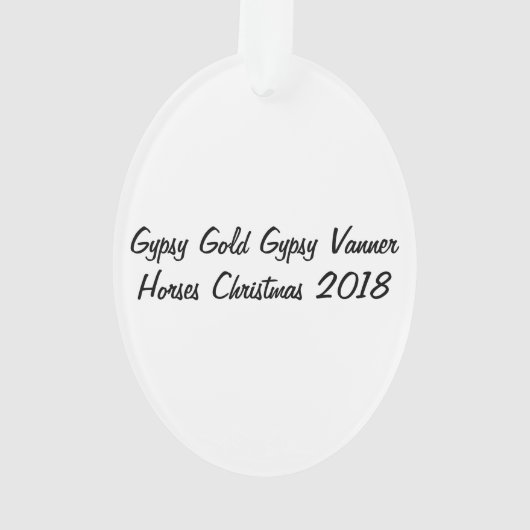 Gypsy Gold-Boerderij-versiering Ornament (achterkant)