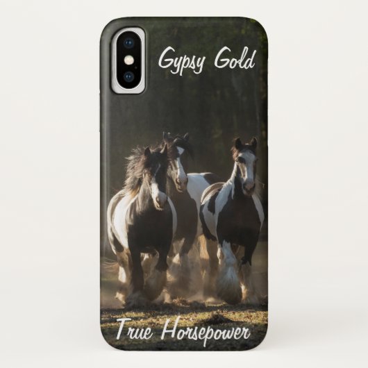 Gypsy Gold Gypsy Vanner Horsepower-telefoontas Case-Mate iPhone Case (Achterkant)
