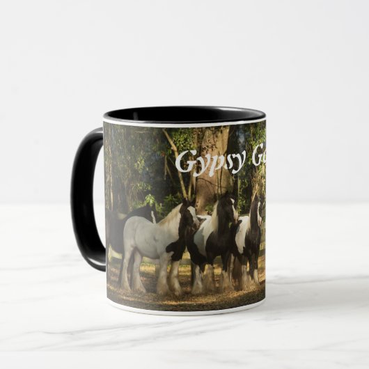 Gypsy Gold Gypsy Vanner maakt koffie-mok Mok (Voorkant links)