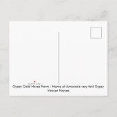 Gypsy Gold proveb briefkaart (Achterkant)