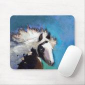 Gypsy Horse met passie kleurrijke schilderkunst Muismat (Met muis)