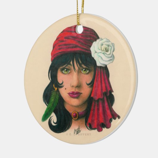 Gypsy II Keramisch Ornament (Links)