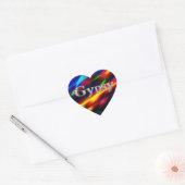 Gypsy in Faux-Diamond Bling Hart Sticker (Envelop)