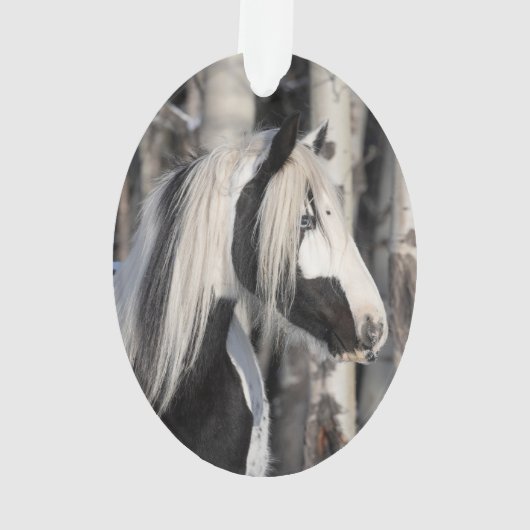 Gypsy in Forest Wild Hoofbeats Ornament (achterkant)