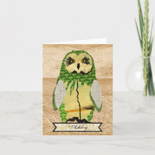 Gypsy Jade Owl Persoonlijke Notecard Notitiekaartje