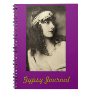 Gypsy Journal met  schoonheid in Paars Notitieboek