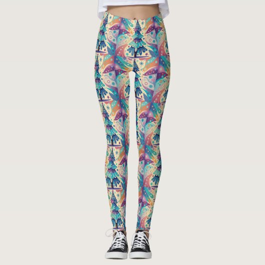 Gypsy kerstboom leggings (Voorkant)