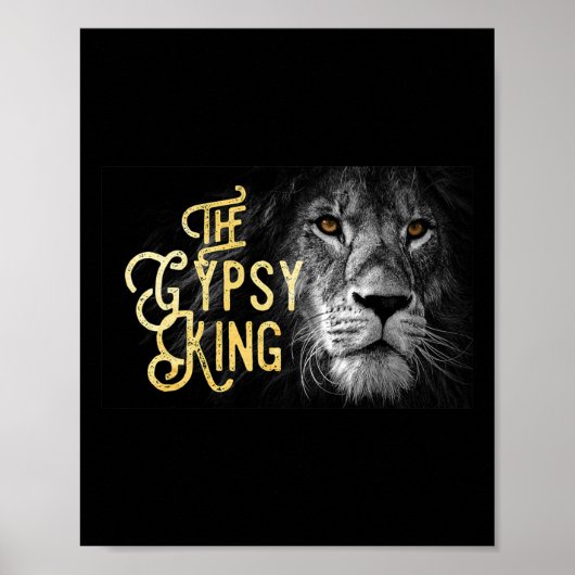 Gypsy King Lion Poster (Voorkant)