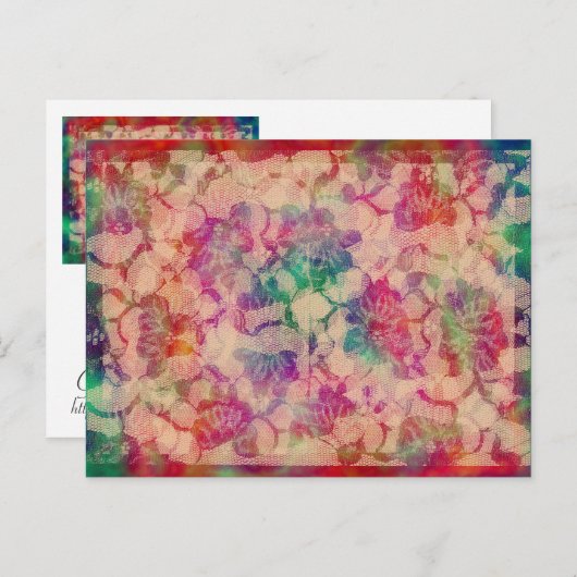 Gypsy Lace Rozen Briefkaart (Voorkant / Achterkant)