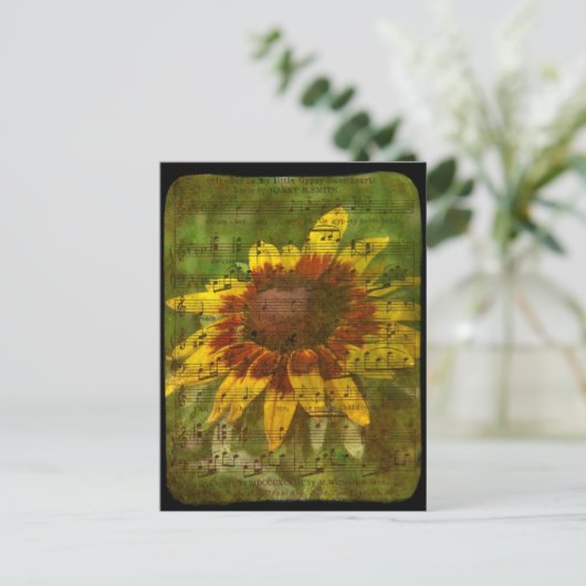 Gypsy Lieverd Floral Collage Briefkaart (Staand voorkant)