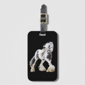 Gypsy Mare Stallion Draft Horse Bagagelabel (Voorkant (verticaal))