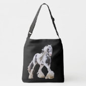 Gypsy Mare Stallion Draft Horse Crossbody Tas (Achterkant)