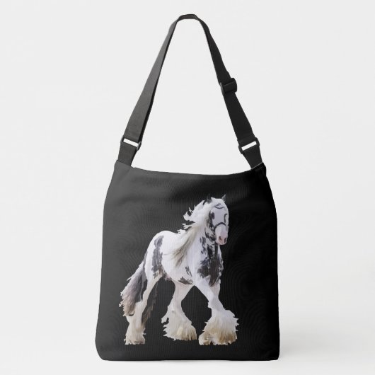 Gypsy Mare Stallion Draft Horse Crossbody Tas (Voorkant)