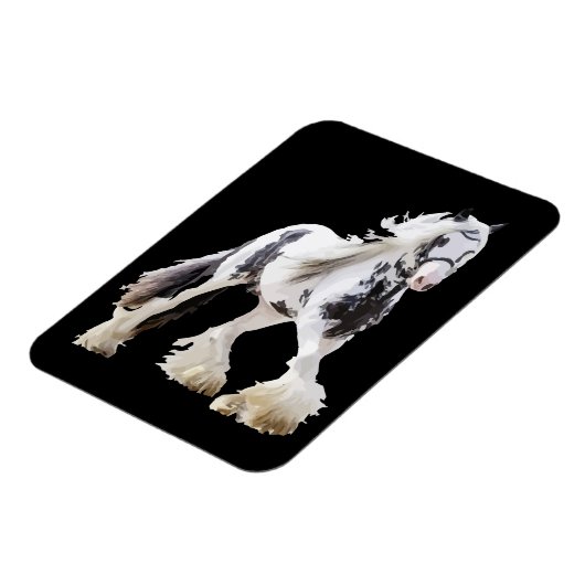 Gypsy Mare Stallion Draft Horse Magneet (Linkerzijde)