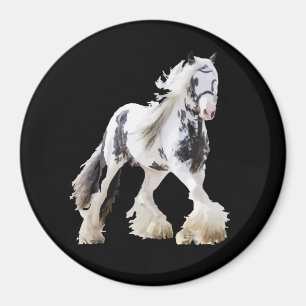 Gypsy Mare Stallion Draft Horse Magneet
