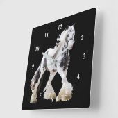 Gypsy Mare Stallion Draft Horse Vierkante Klok (Hoek)