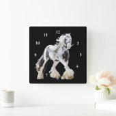 Gypsy Mare Stallion Draft Horse Vierkante Klok (Huis)