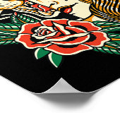 Gypsy Panther American Traditional Tattoo Ink Old Poster (Hoek)