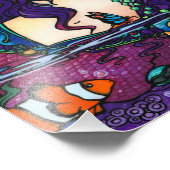 Gypsy Pirate Mermaid Tropical Fantasy Art Print Foto Afdruk (Hoek)