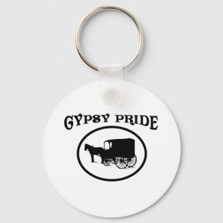 Gypsy Pride Black en White Caravan Sleutelhanger