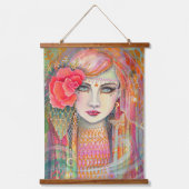 Gypsy Roos Bohemian Artwork van Molly Harrison Hangend Wandkleed (Voorkant)
