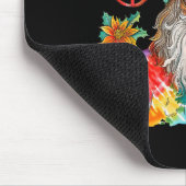 Gypsy Santa Claus Hipe Tie Dye Groovy Christmas  Muismat (Hoek)