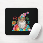 Gypsy Santa Claus Hipe Tie Dye Groovy Christmas  Muismat (Met muis)