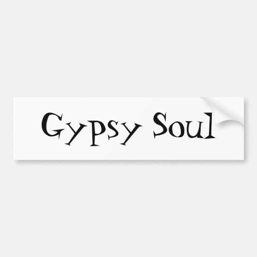 Gypsy Soul Bumpersticker (Voorkant)