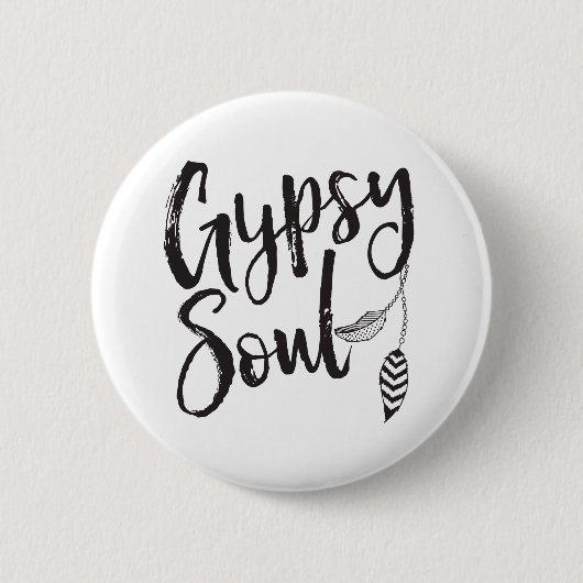 Gypsy Soul Ronde Button 5,7 Cm (Voorkant)