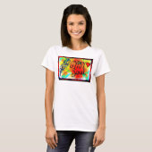 Gypsy Soul T-shirt met veren en hart (Voorkant volledig)