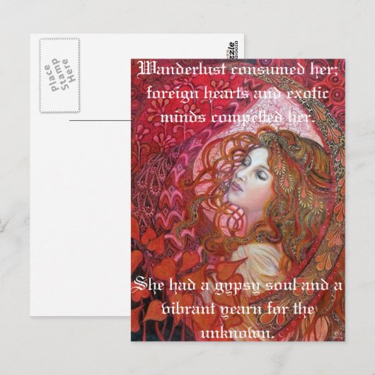  Gypsy Soul Wanderlust Quote Briefkaart (Voorkant / Achterkant)