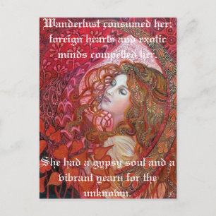  Gypsy Soul Wanderlust Quote Briefkaart