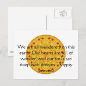 Gypsy spreekwoord wanderlust reizen citaat briefkaart (Voorkant / Achterkant)