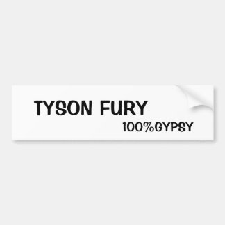 Gypsy spul & TYSON FURY Bumpersticker